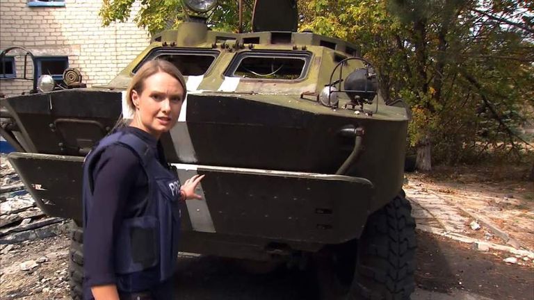 Sky's Katie Stallard on the frontline in Ukraine
