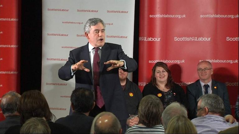Gordon Brown reveals his timetable for more powers for Scotland if voters reject independence.