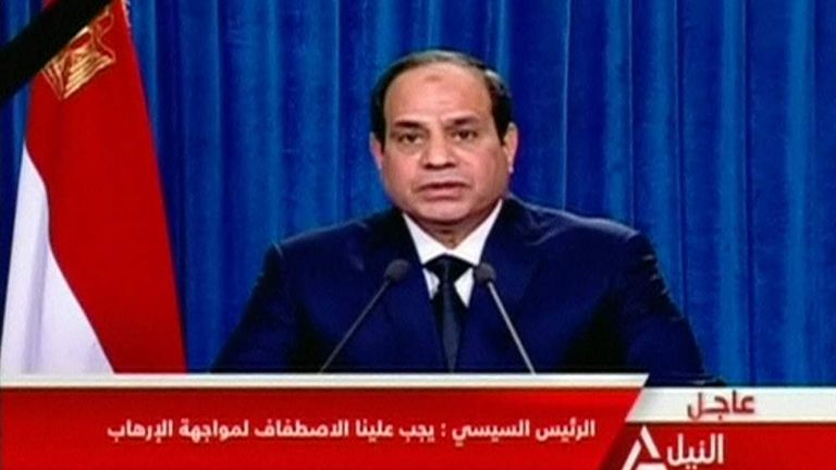 Egyptian President Abdel Fattah al Sisi