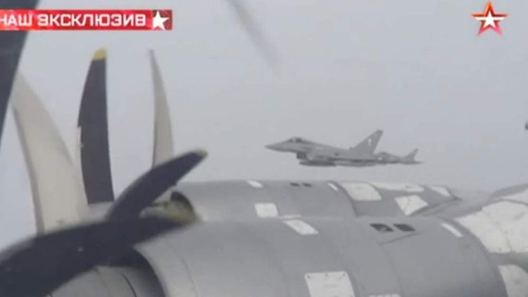 Russian bomber buzzed by Na\to fighters typhoons