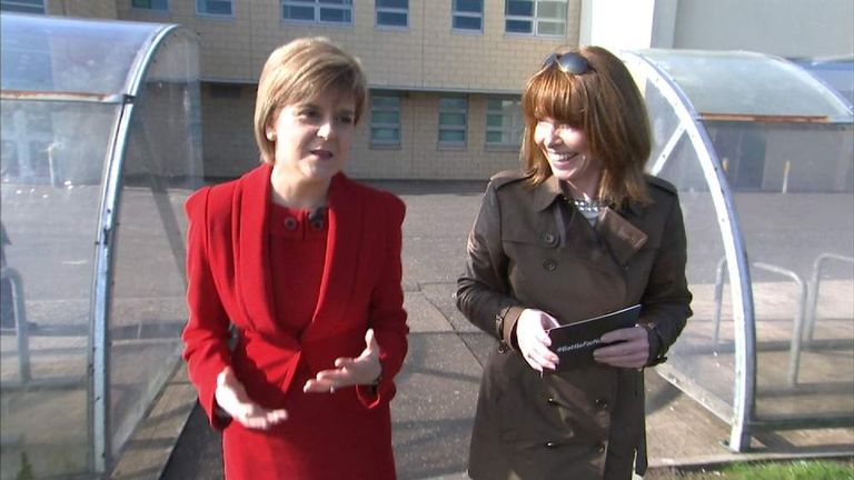 Nicola Sturgeon and Kay Burley spent a day together on the campaign trail