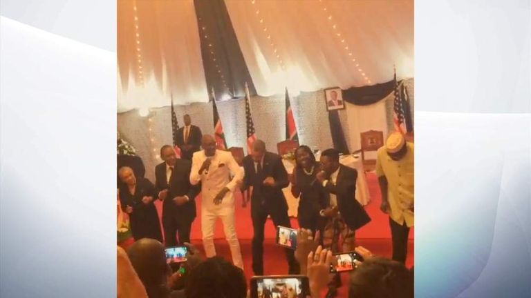 President Obama dancing in Kenya