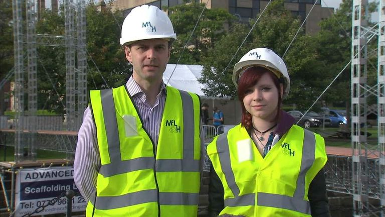 School pupils and civil engineering students are hoping to set a new world record after building a footbridge - made entirely from Meccano.