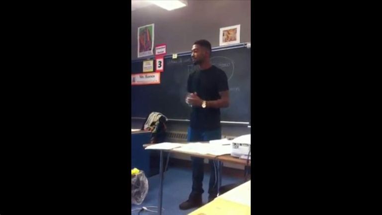 Rap By Substitute Teacher Classroom Goes Viral Scoop News Sky News