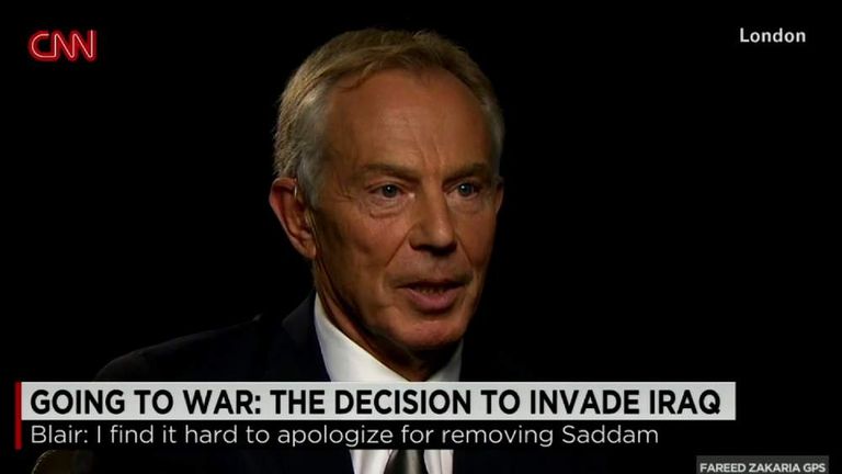 Tony Blair's Apology For Iraq War 'Mistakes' | Politics News | Sky News