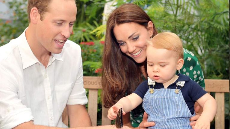 Prince George 'loves being outdoors', his grandfather says
