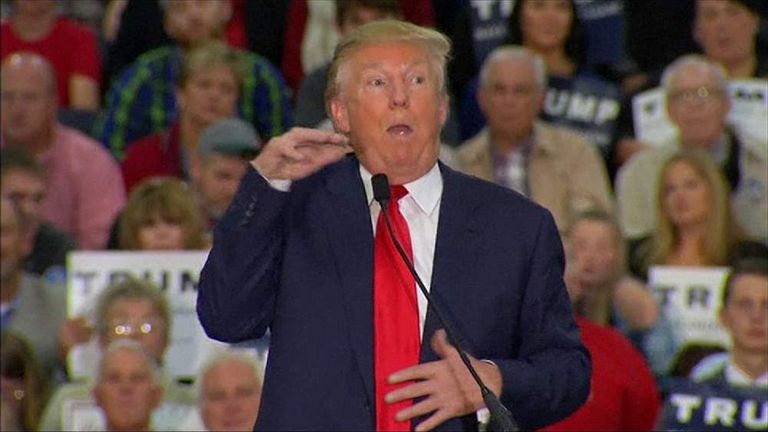 Donald Trump appears to mock disabled reporter