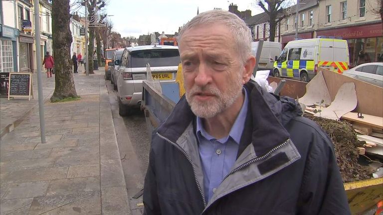 Corbyn Sings Happy Birthday To Flood Victim | UK News | Sky News