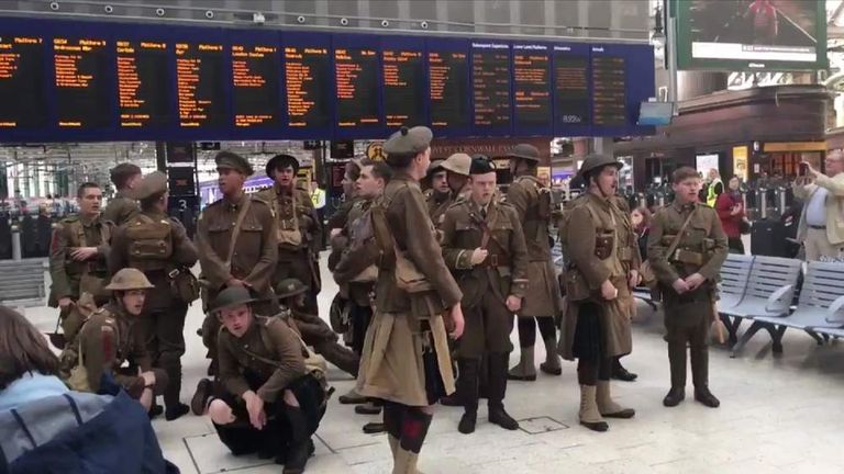 Singing Ghost Soldiers In UK Stations To Commemorate Somme Centenary
