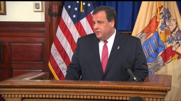 New Jersey Governor Chris Christie holds news conference