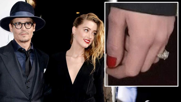 Amber Heard Johnny Depp Engaged - Engagement Ring | British Vogue | British  Vogue