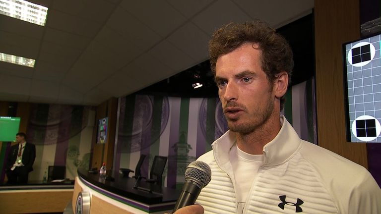 Andy Murray said winning again at Wimbledon is an amazing feeling