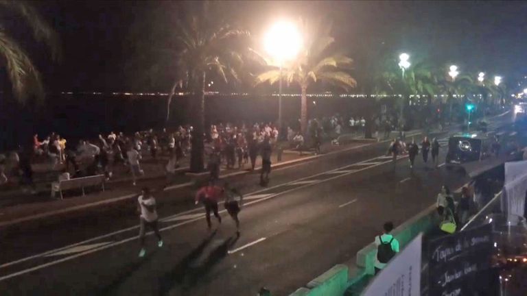 At  least 30 people were killed in Nice, France, when a truck ran into a crowd celebrating the Bastille Day national holiday July 14, 2016. 
