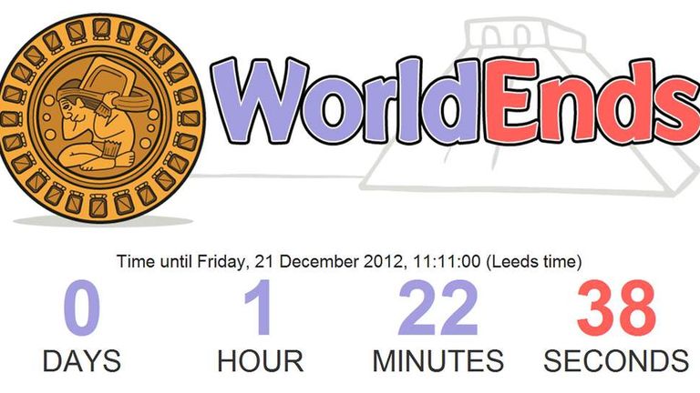 End of the world December 21, 2012?