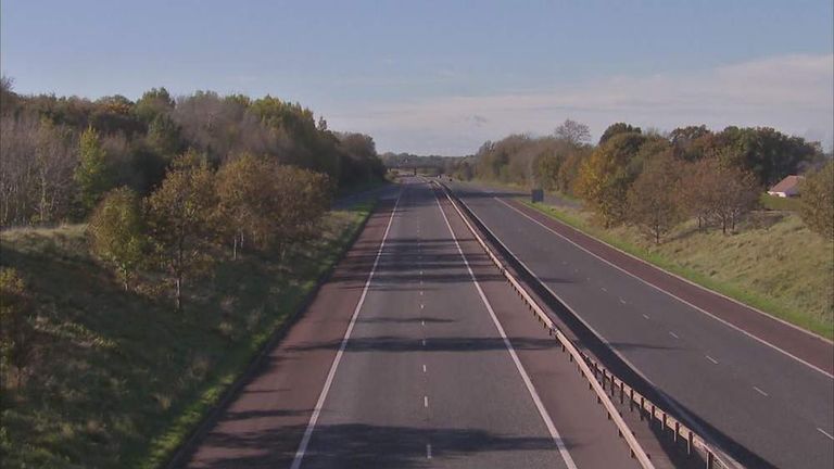 M1 motorway in Northern Ireland