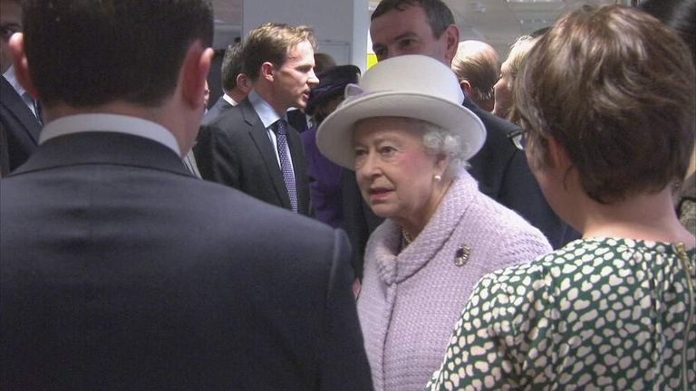 Queen at Bank of England