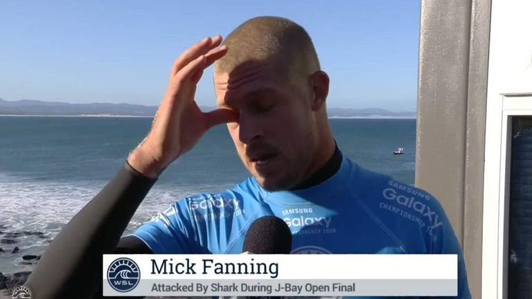 Surfer Mick Fanning survives shark attack live on television