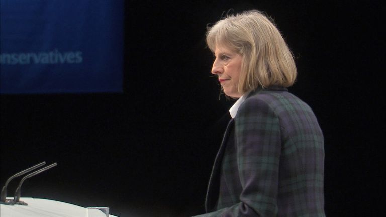 Theresa May, speaking as Home Secretary