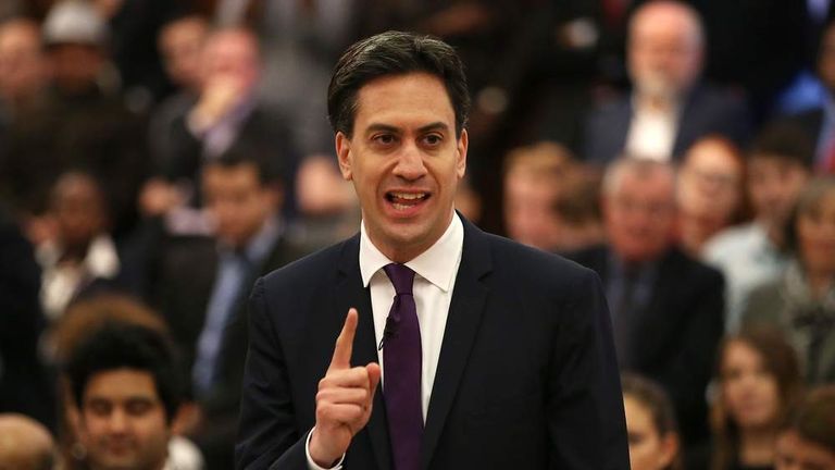 Labour Leader Ed Miliband makes a speech in defence of his leadership at Senate House