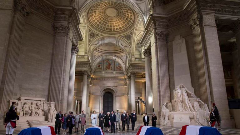 france honours resistance heroes in rare event world news sky news sky news