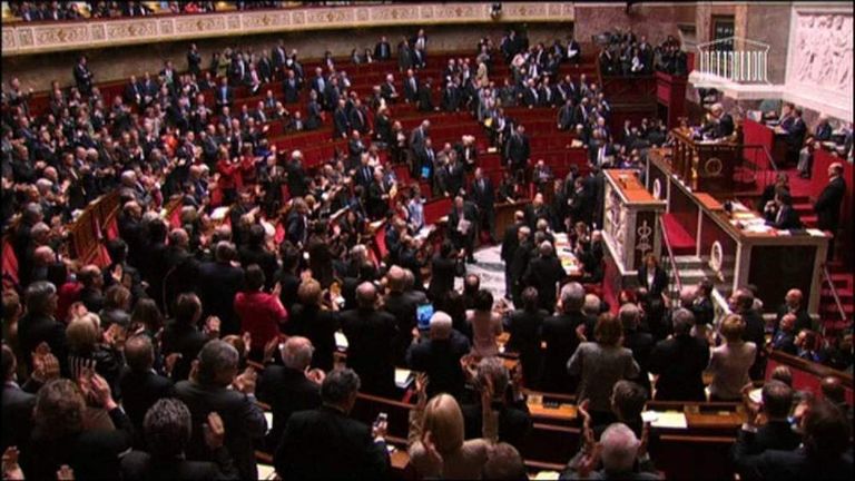 The French Parliament approves gay marriage law change