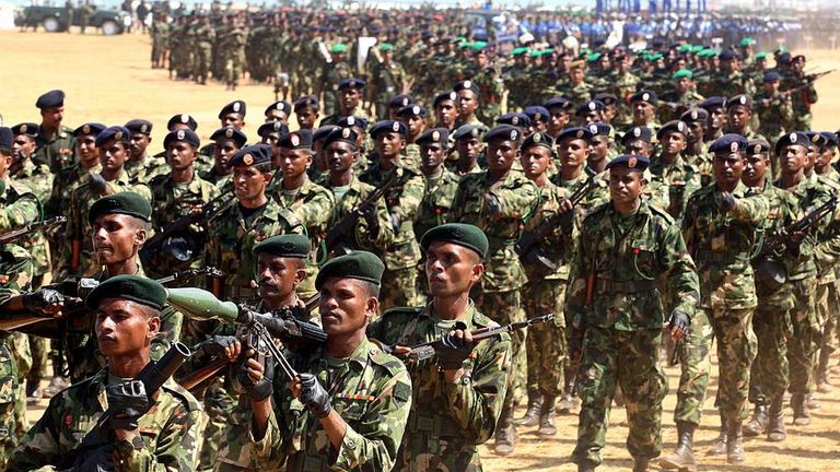 Sri Lanka Plans To Pull Troops Back By 2018 | World News | Sky News