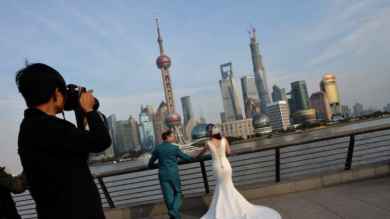 Shanghai wedding couple