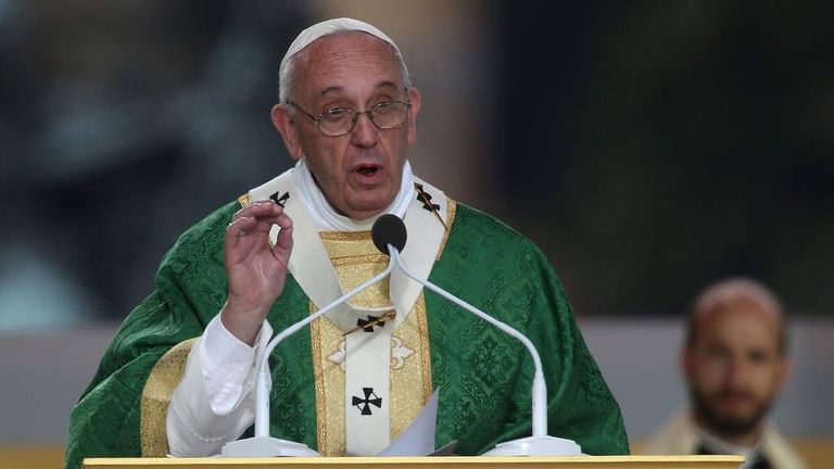 Pope Francis Celebrates Mass On Philadelphia's Benjamin Franklin Parkway