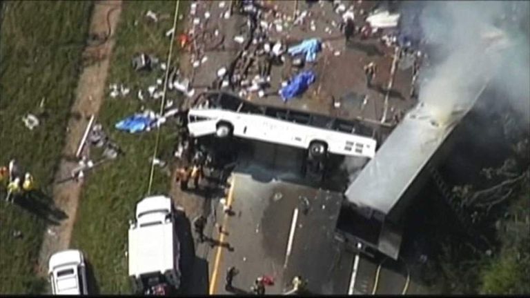 Tennessee: Eight Die As Bus And Truck Collide | US News | Sky News