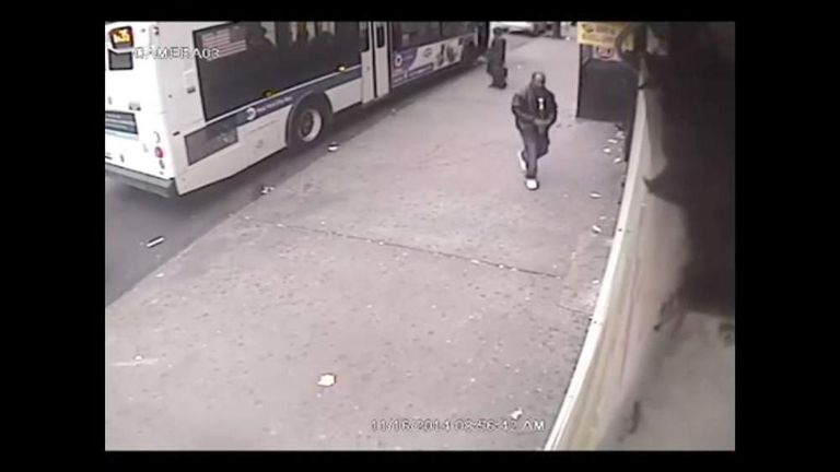 Arrest After Man Pushed In Front Of NYC Train | US News | Sky News