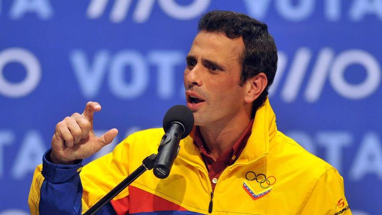 Oppoosition leader Henrique Capriles