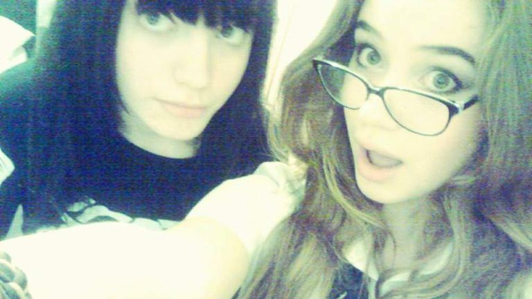 Courtney Bicker (L) and Becky Watts