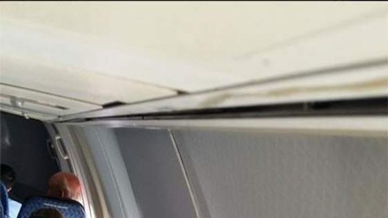 Emergency Landing As Cabin Panels Come Apart Us News Sky News