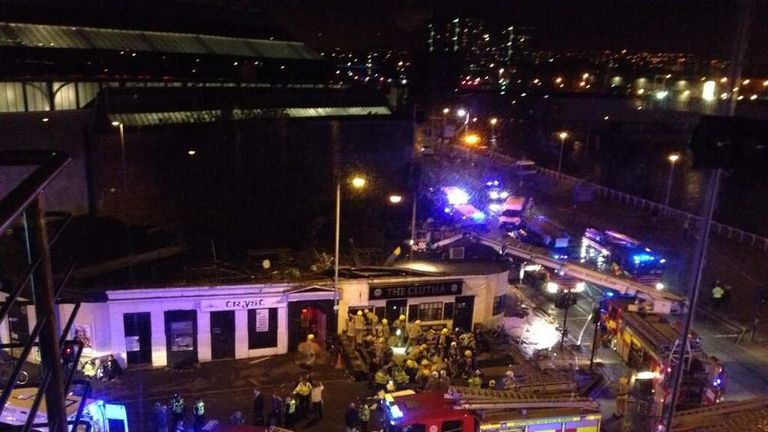 Helicopter Crashes Into Glasgow Pub: Eight Die | UK News | Sky News