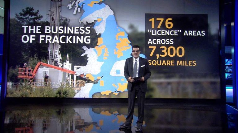 Ashish Joshi explaining the Business of Fracking