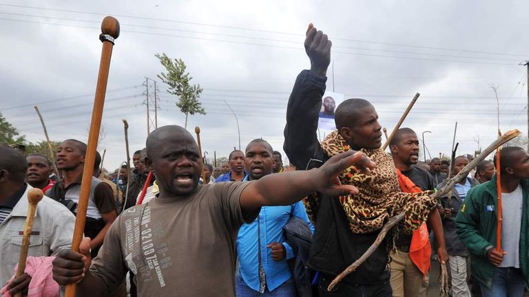 Marikana Miners Protest on September 5
