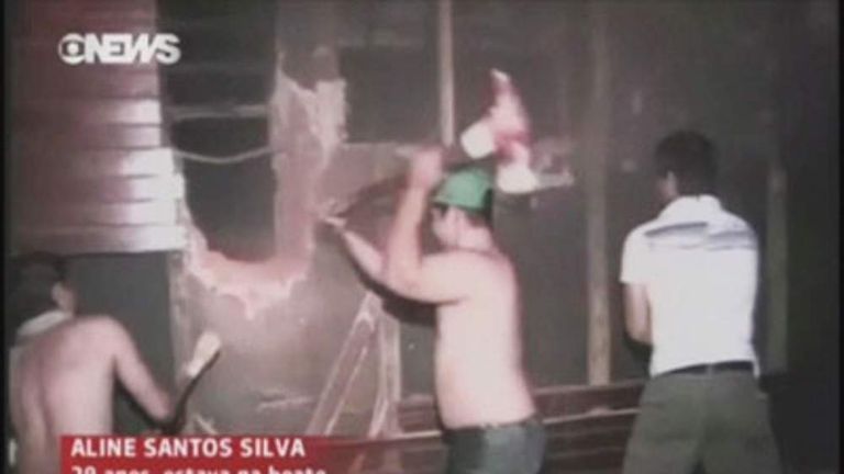 Brazil Nightclub Fire: Security 'Blocked Exit' | World News | Sky News
