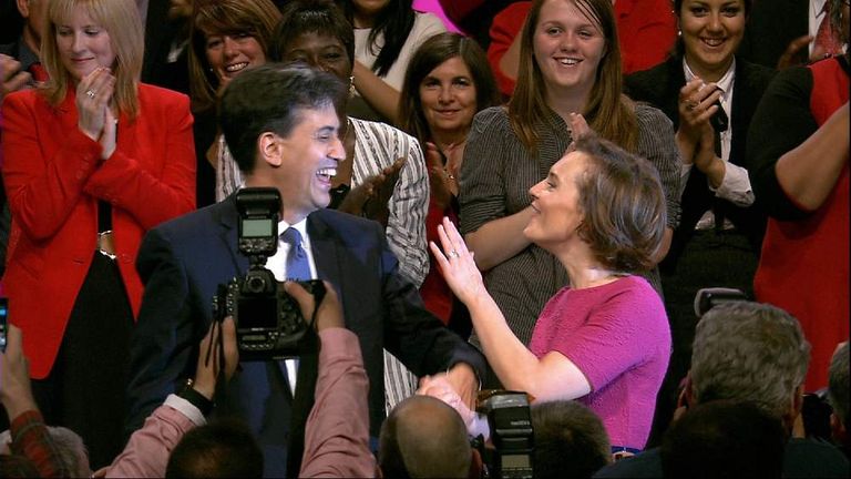 Ed Miliband with his wife Justine