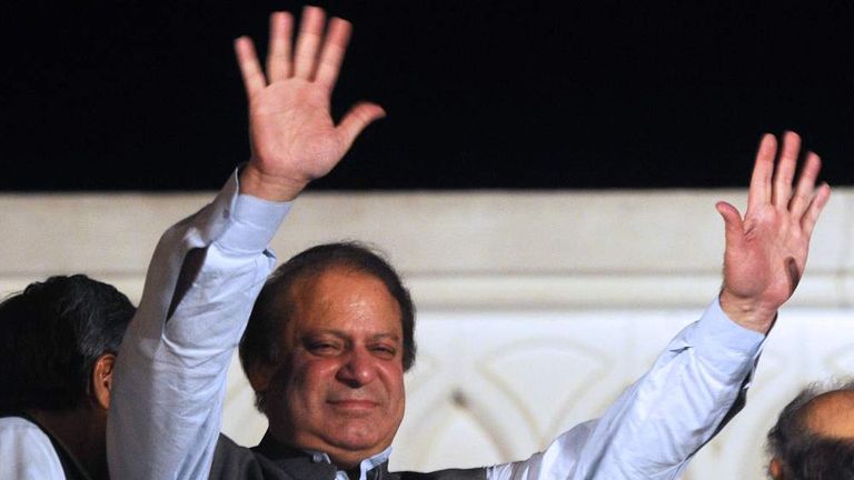 Pakistan Elections Nawaz Sharif Claims Victory World News Sky News