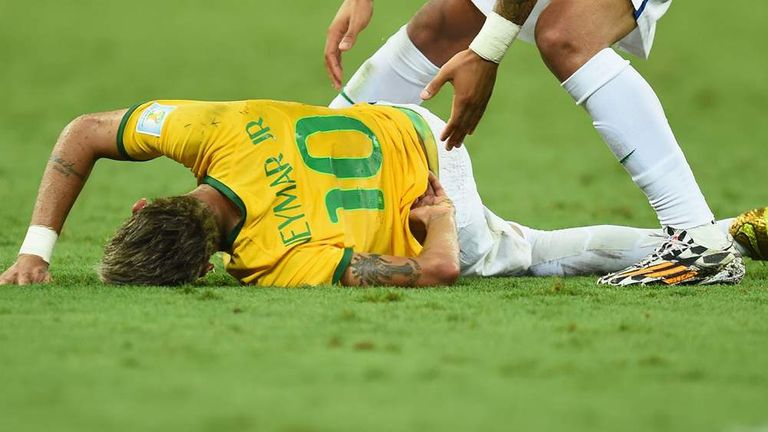 Back Injury Ends Neymar's World Cup | Scoop News | Sky News