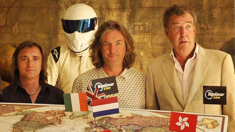 The stars of BBC motoring show Top Gear