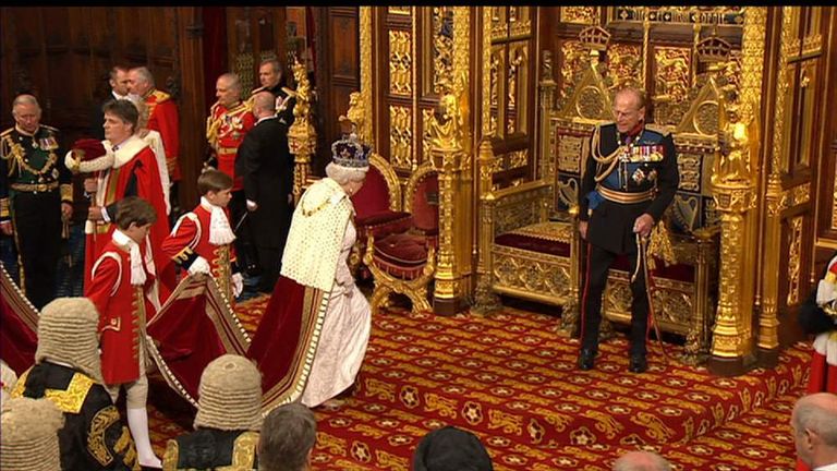 Queen S Speech Government S Agenda Set Out Politics News Sky News