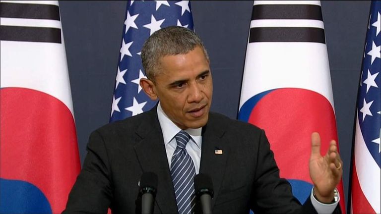 Obama in South Korea