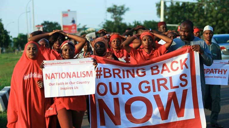 "#Bring Back Our Girls" campaigners participate in lamentation parade, as more towns in Nigeria come under attack from Boko Haram in Abuja