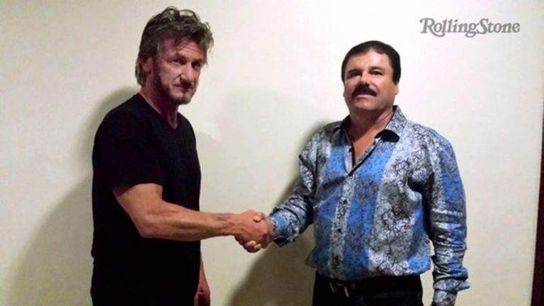 Sean Penn meets El Chapo. Pic: Rolling Stone