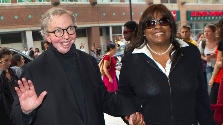 Film critic Roger Ebert and his wife Chaz Ebert