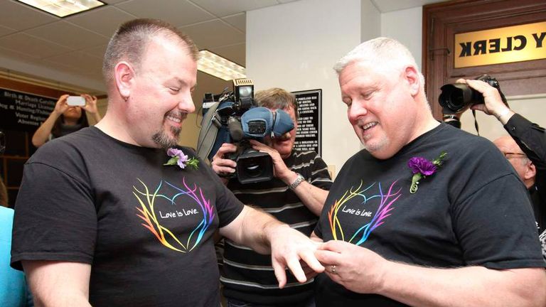 Gay marriages in maine