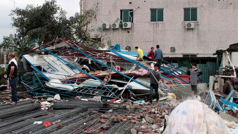 China: Tornado And Hailstorms Leave 24 Dead | World News | Sky News