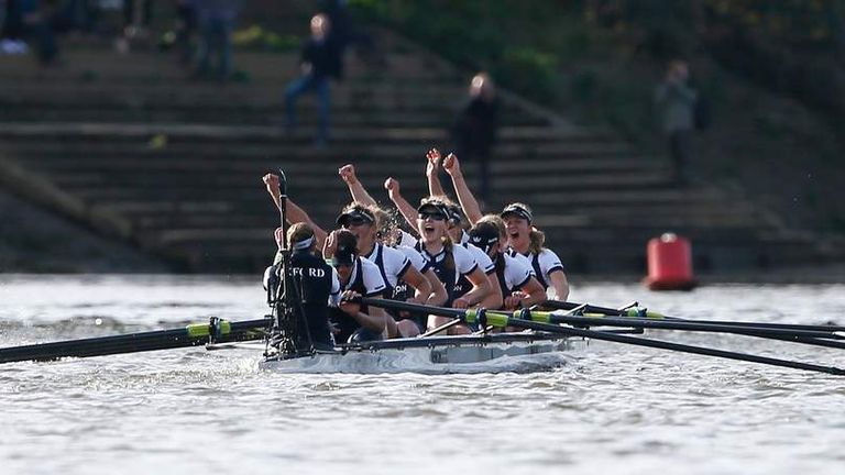 Oxford Win Historic Women's Boat Race | UK News | Sky News