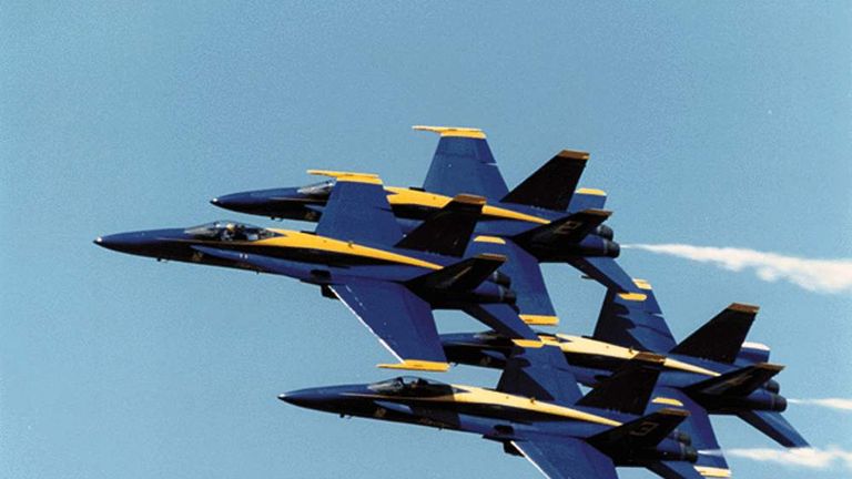 US Navy Blue Angels Grounded Amid Budget Cuts | US News | Sky News